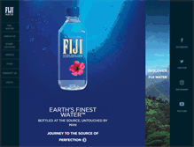 Tablet Screenshot of fijiwater.ca